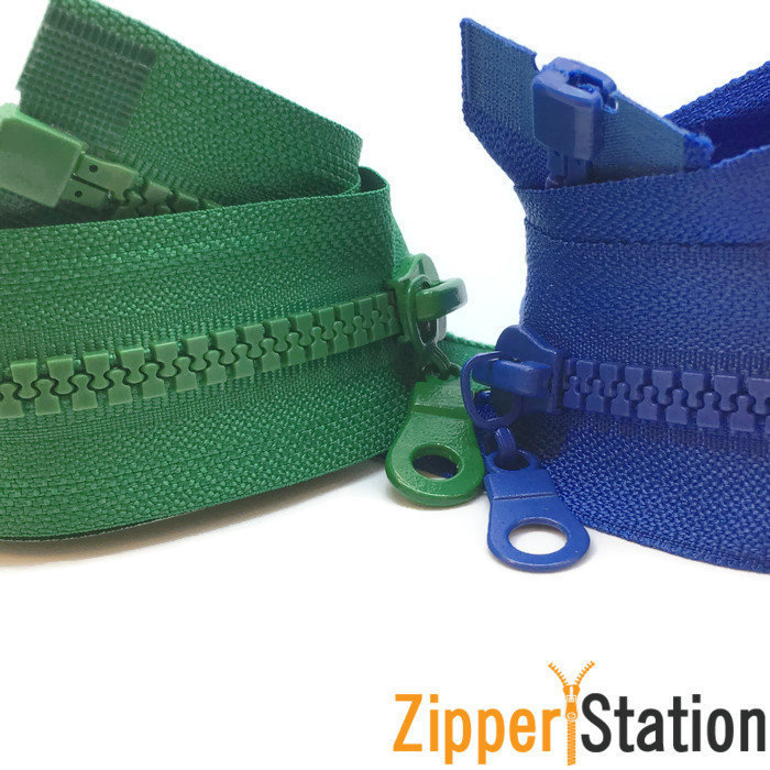 40cms Chunky Plastic Open End #5 Zips