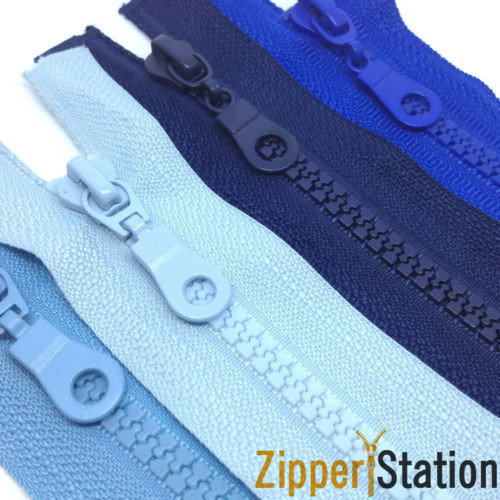 40cms Chunky Plastic Open End #5 Zips