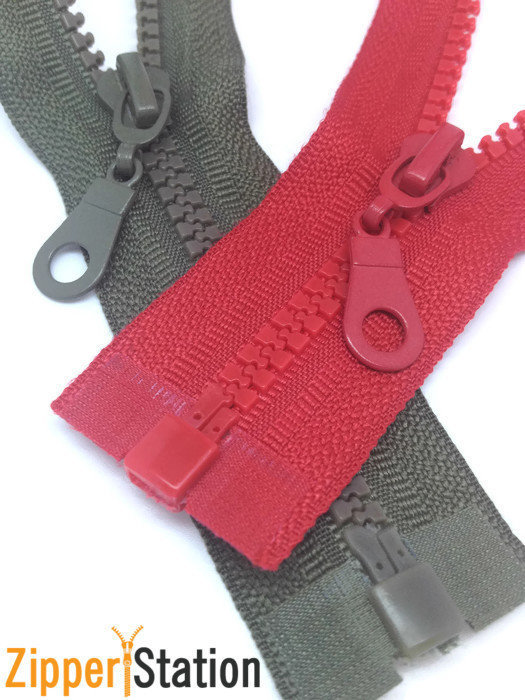 85cms Chunky Plastic Open End #5 Zips