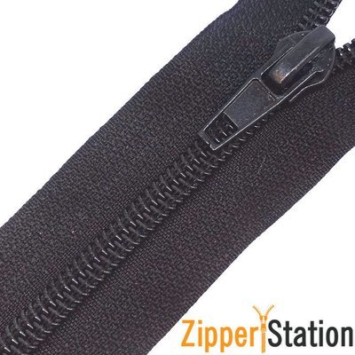 Black Extra Long Nylon Open End # 5 Zips