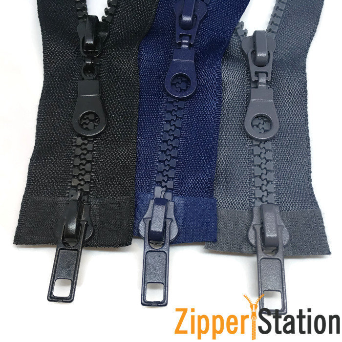 Chunky Plastic 2-Way #5 Zips