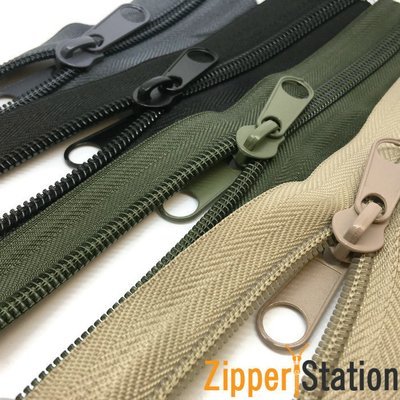 Nylon Continuous #8 Zip with Double Pulls