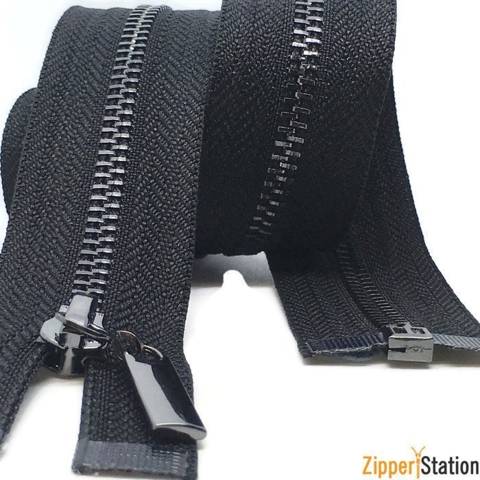 Gun Metal Open End #3 Zips
