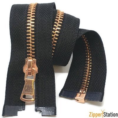 Rose Gold Open End #5 Zips