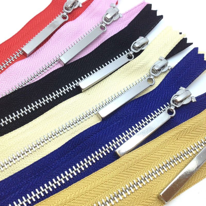 Polished Silver Closed End #3 Zips