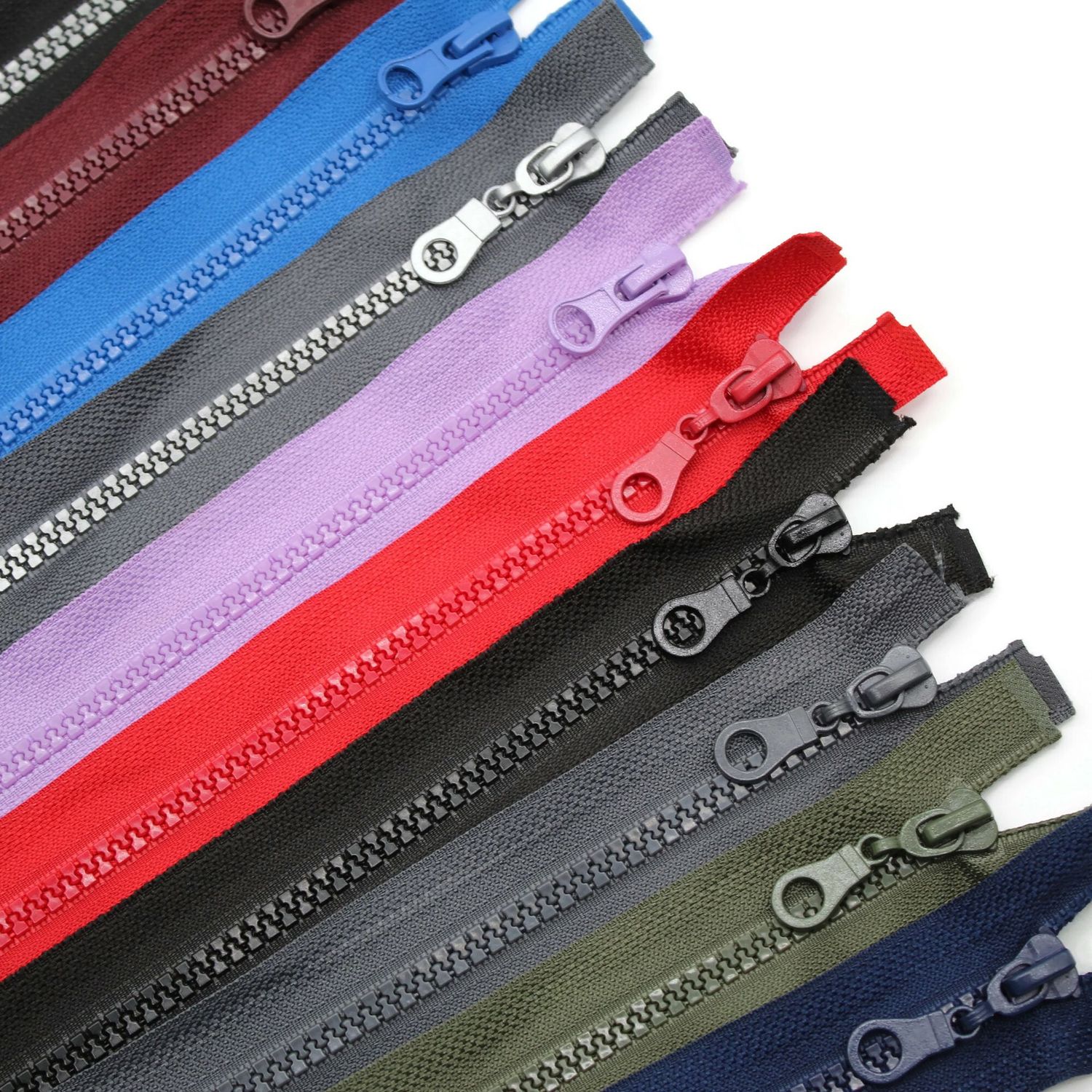 65cms Chunky Plastic Open End #5 Zips