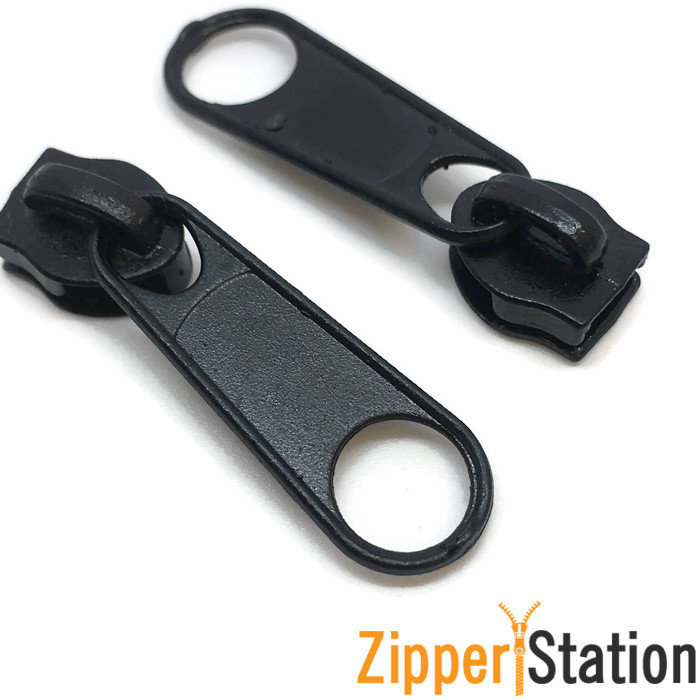 #3 Nylon Coil Zip Sliders/Pulls - non lock #3 Nylon Coil Zip Sliders/Pulls - non lock, Colour: Black
