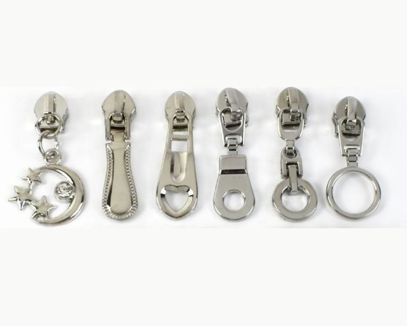 NEW Silver #5 Nylon Coil Zip Sliders/Pulls