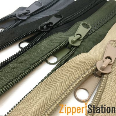 Nylon Continuous #8 Zip with Double Pulls Nylon Continuous #8 Zip with Double Pulls
