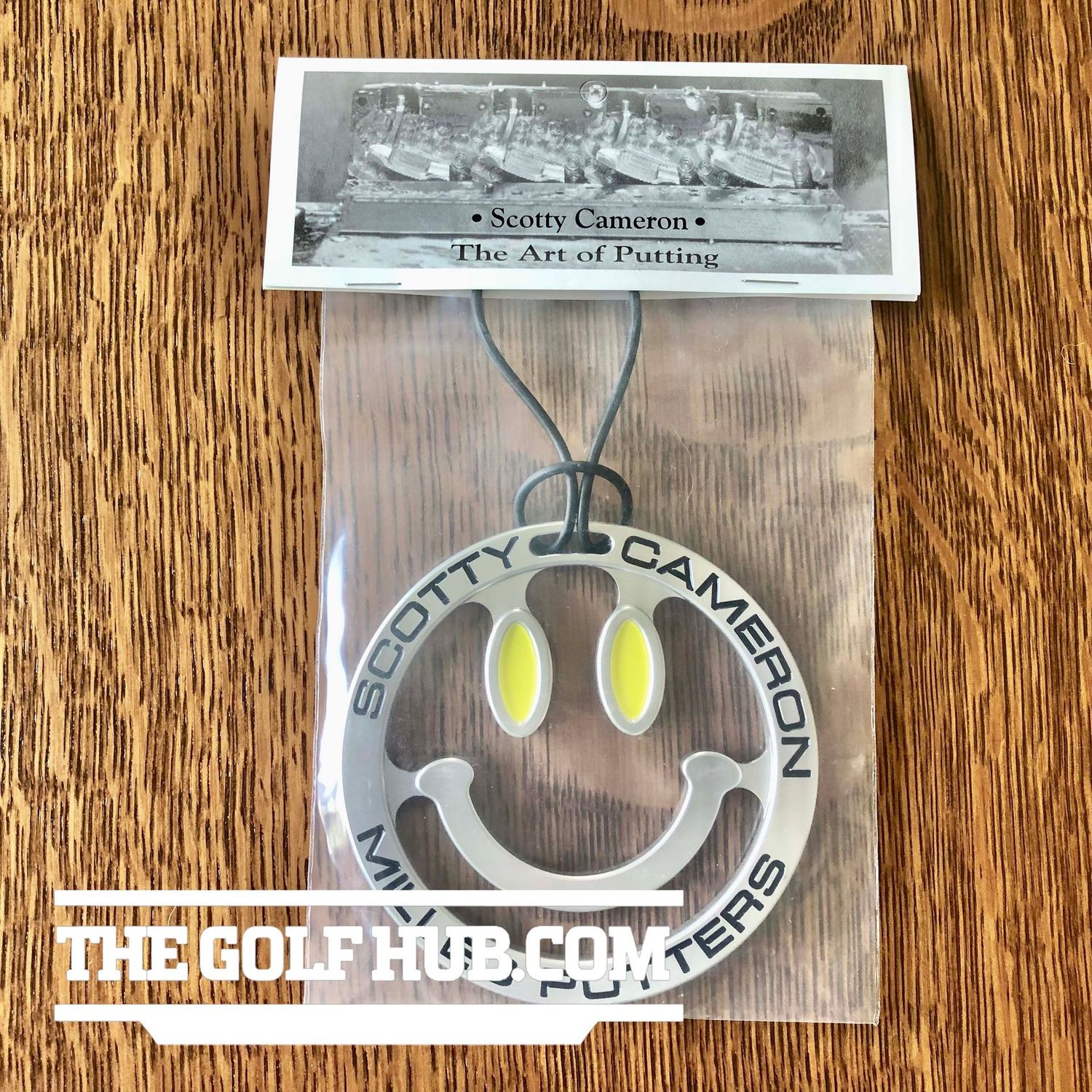 *NEW* Scotty Cameron Bag Tag- Black/Yellow Smiley Face