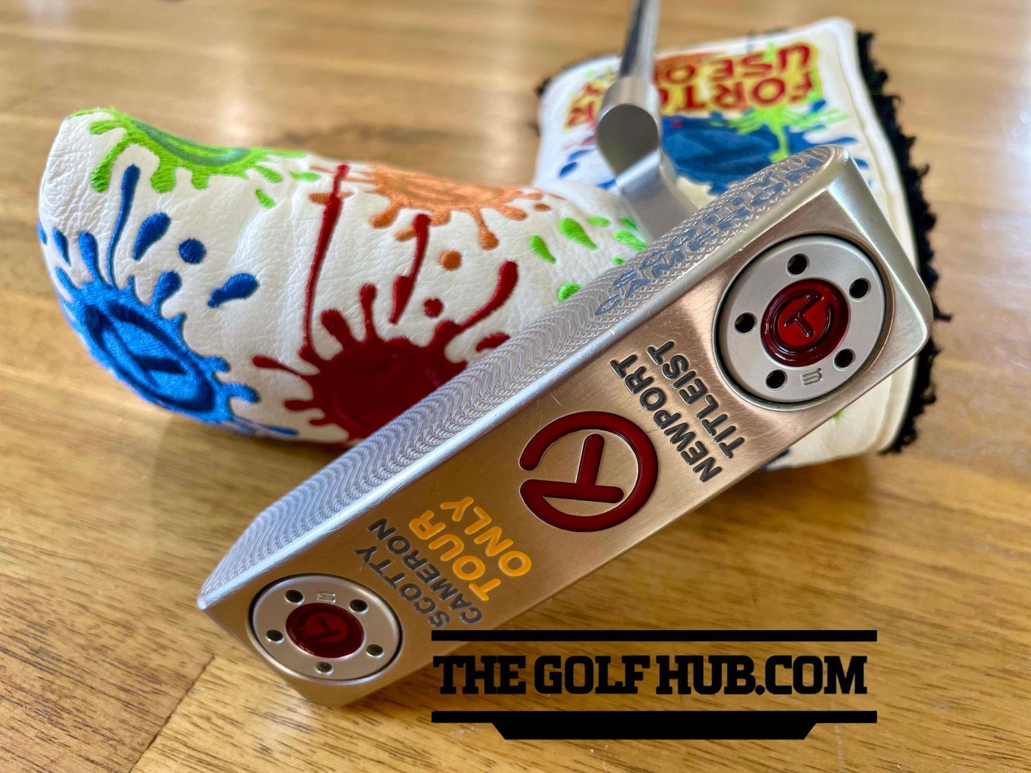 Scotty Cameron Circle T Naked Newport 35in Putter- Paint Splash Head Cover