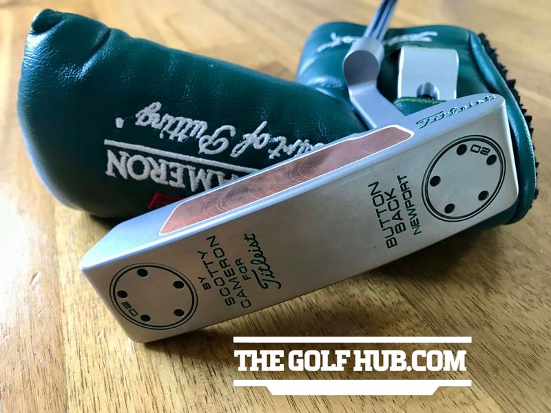 *NEW* Scotty Cameron Button Back 2008 Newport 34in Putter- Holiday Green