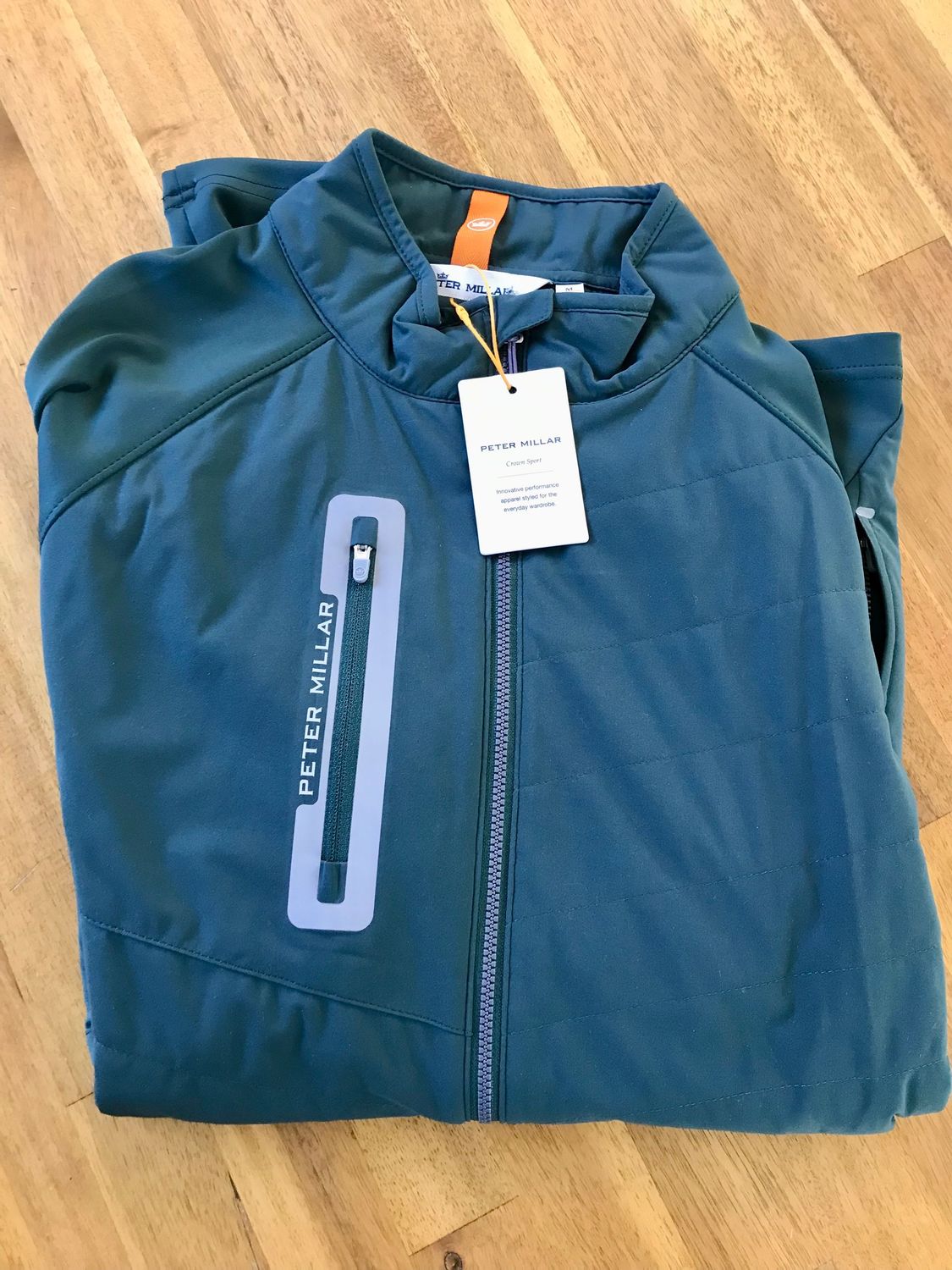 *NEW* Peter Millar Full Zip Crown Sport Green Golf Jacket- Medium ($230 MSRP)