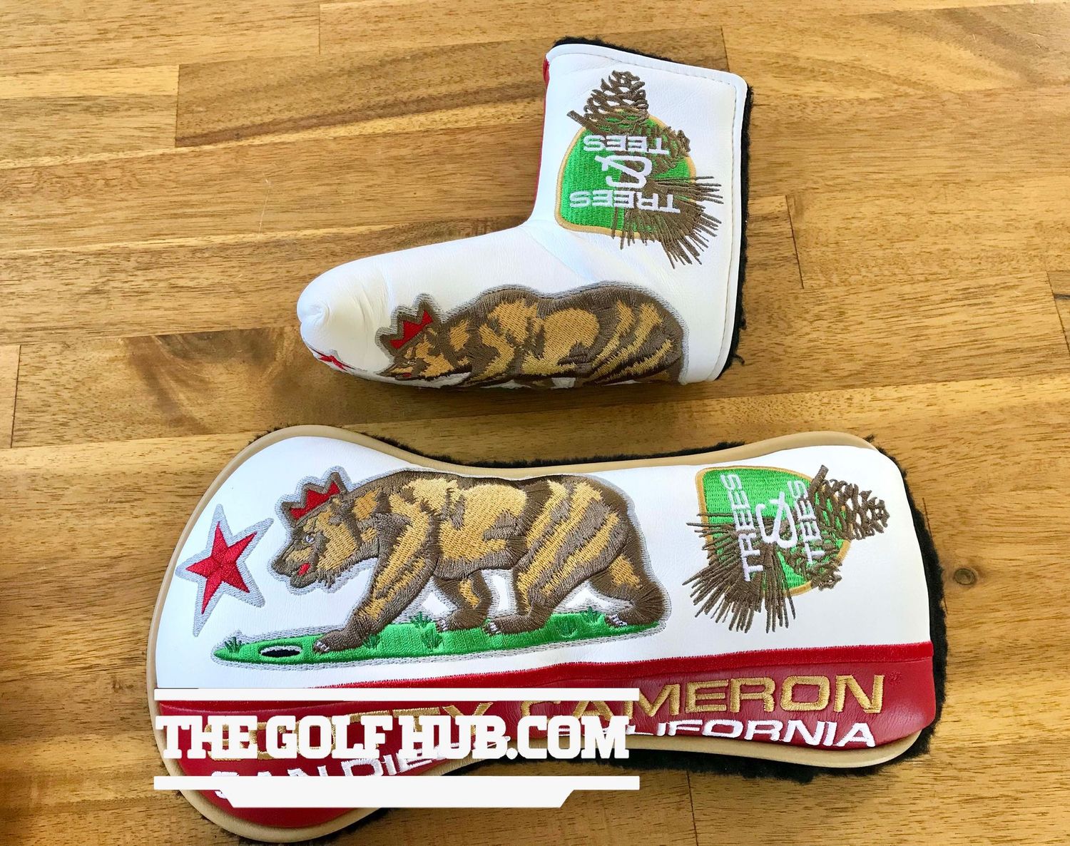 *NEW* Scotty Cameron Tees & Trees Cali Bear Driver & Putter Head Cover Set