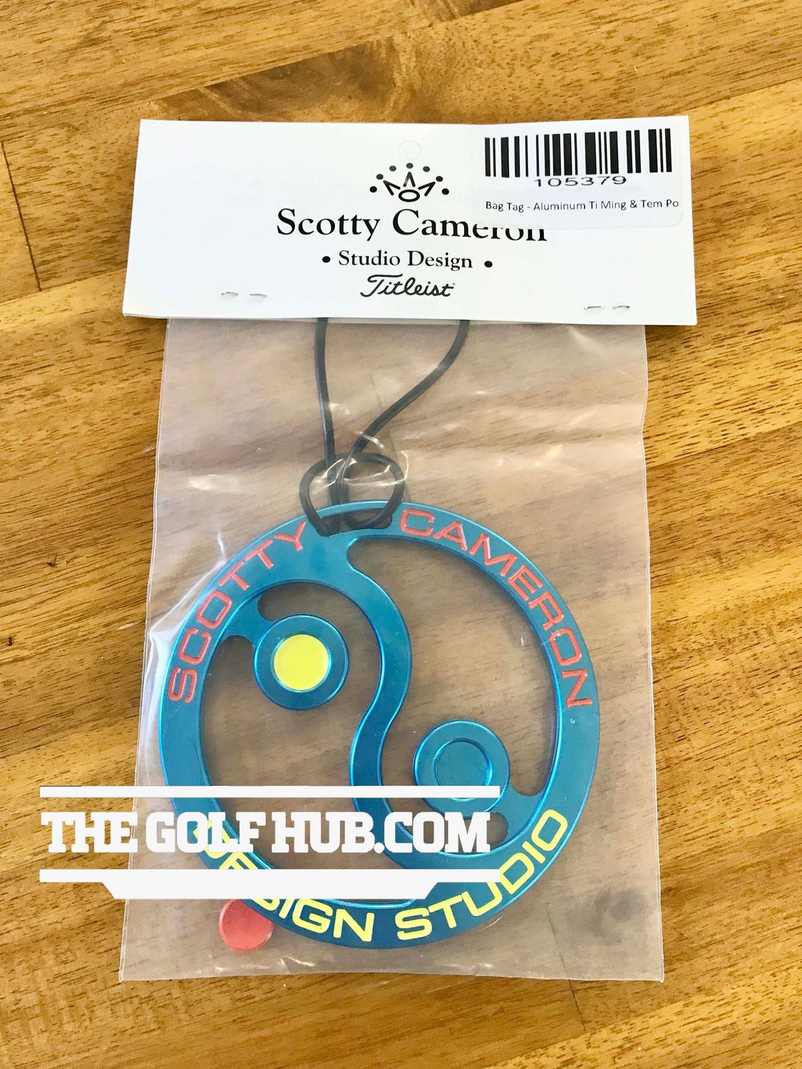 *NEW* Scotty Cameron Ying & Ying Ti-Ming & Tem-Po Blue Metal Bag Tag