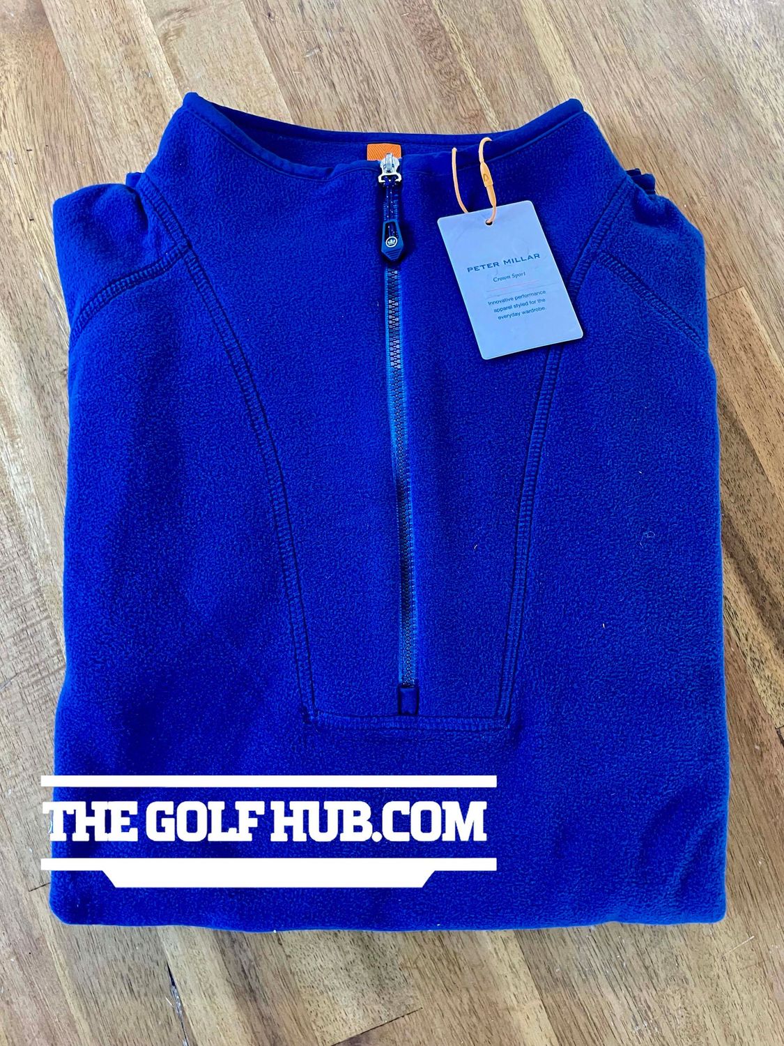 *NEW* Peter Millar 1/4 Zip Crown Sport Navy Blue Golf Sweater Pullover- Medium ($165 MSRP)