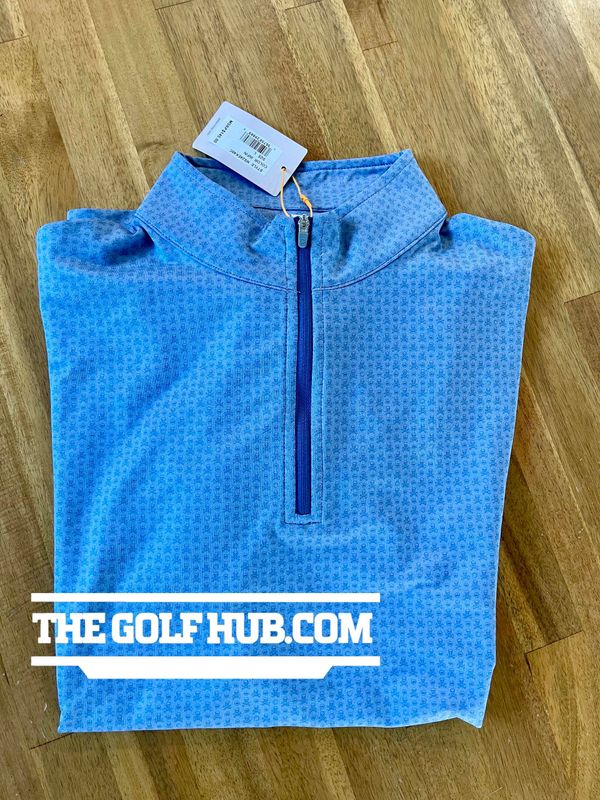 *NEW* Peter Millar 1/4 Zip Crown Sport Infinity Perth Skull Pullover- LG ($145 MSRP)