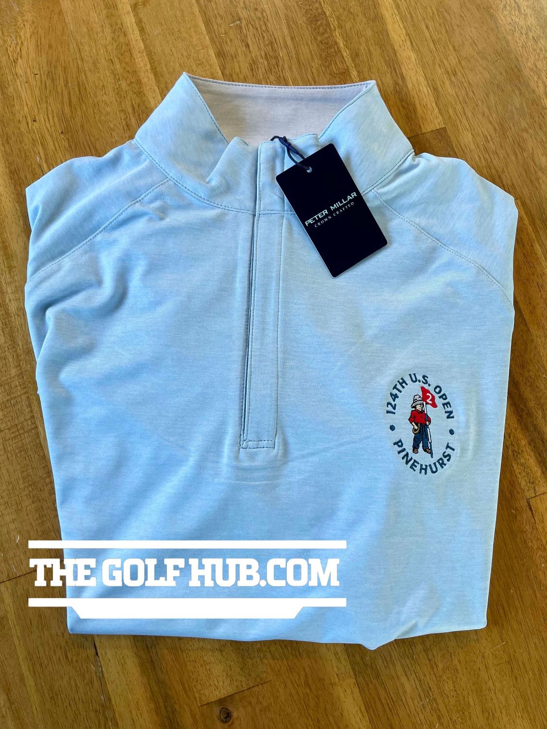 *NEW* Peter Millar 1/4 Zip Crown Sport Pinehurst Blue Pullover- SM ($165 MSRP)