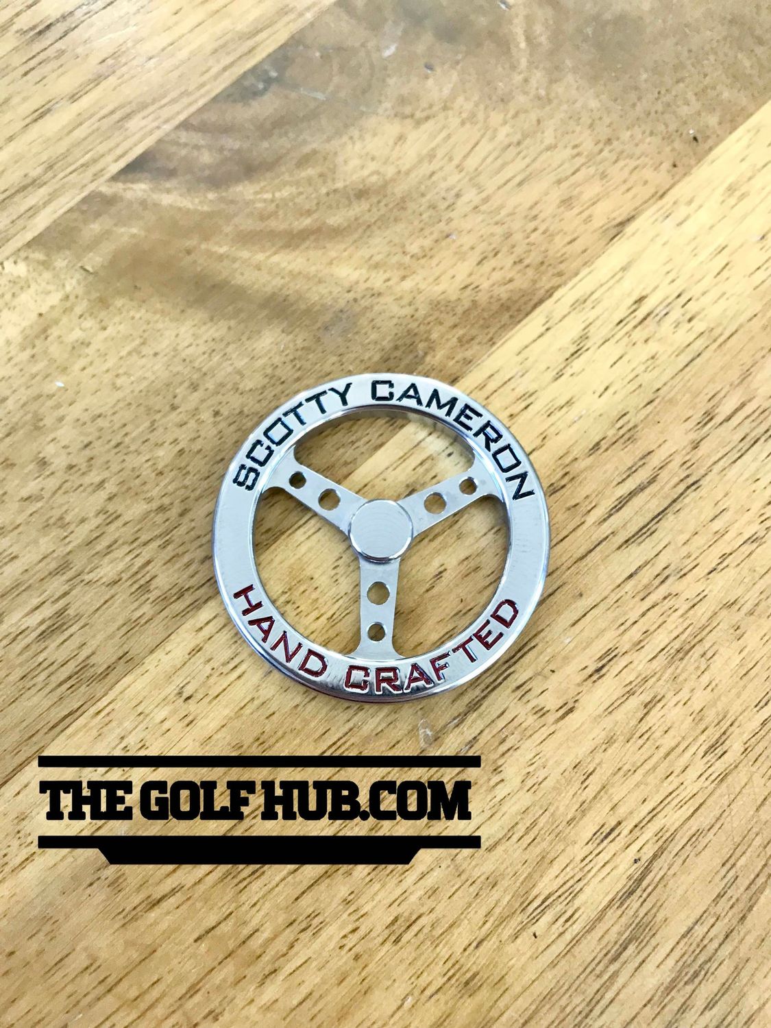 *NEW* Scotty Cameron Hand Crafted Steering Wheel- Black & Red Ball Marker