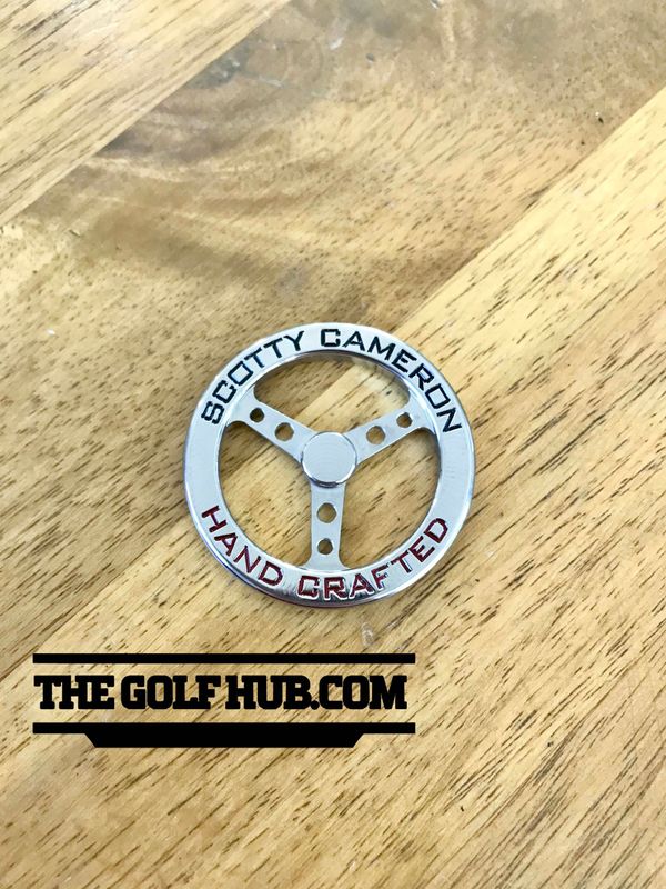 *NEW* Scotty Cameron Hand Crafted Steering Wheel- Black & Red Ball Marker