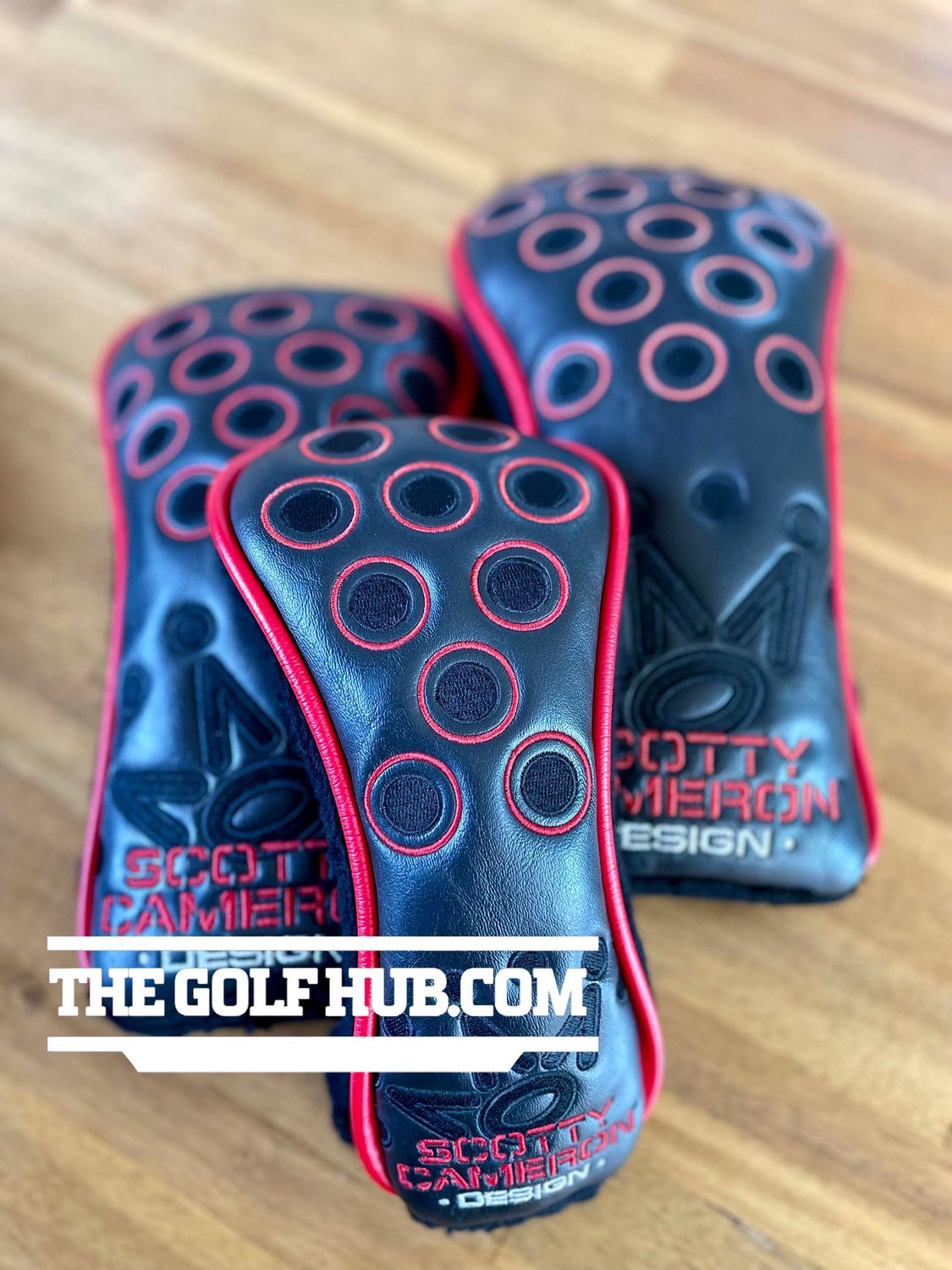 Scotty Cameron 2017 Red 7 Point Crown- Driver/FW/Utility (6/10) Head Cover Set
