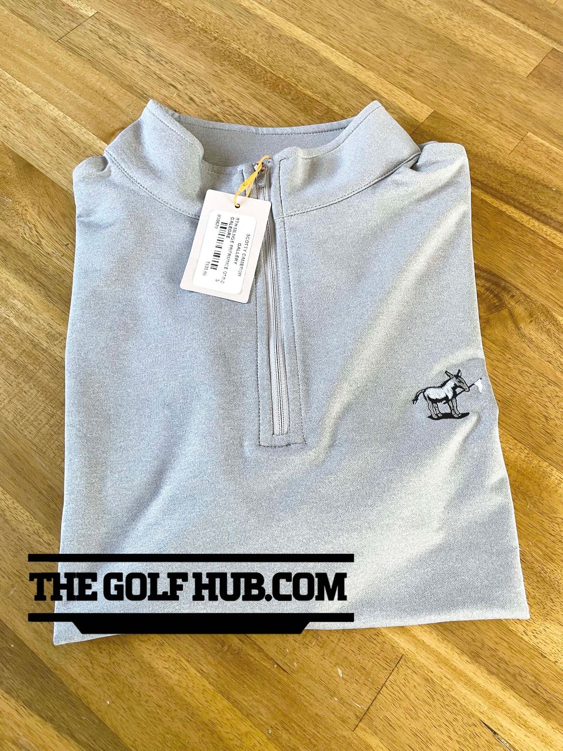 *NEW* Scotty Cameron Gallery Melange Jack the Donkey Beige 1/4 Zip- Small