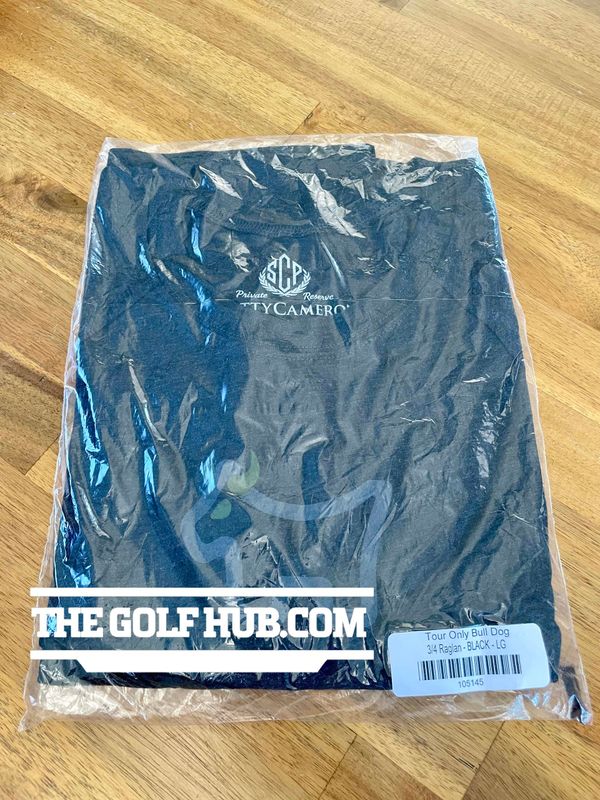 *NEW* Scotty Cameron Tour Only Black 3/4 Raglan Bulldog T-Shirt- Large