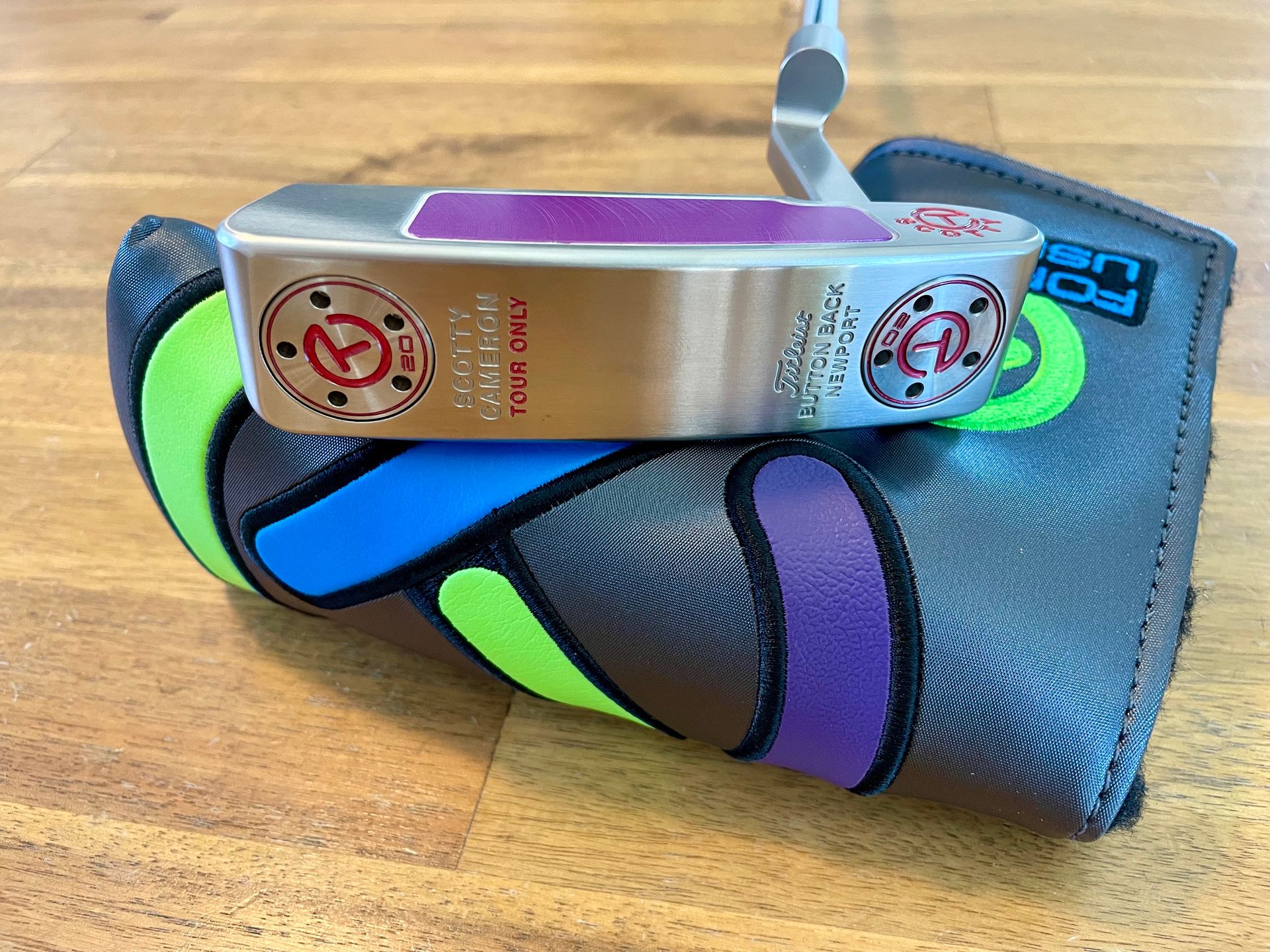 *NEW* Scotty Cameron Circle T w/COA Newport Buttonback Prototype Putter- RARE Purple Insert