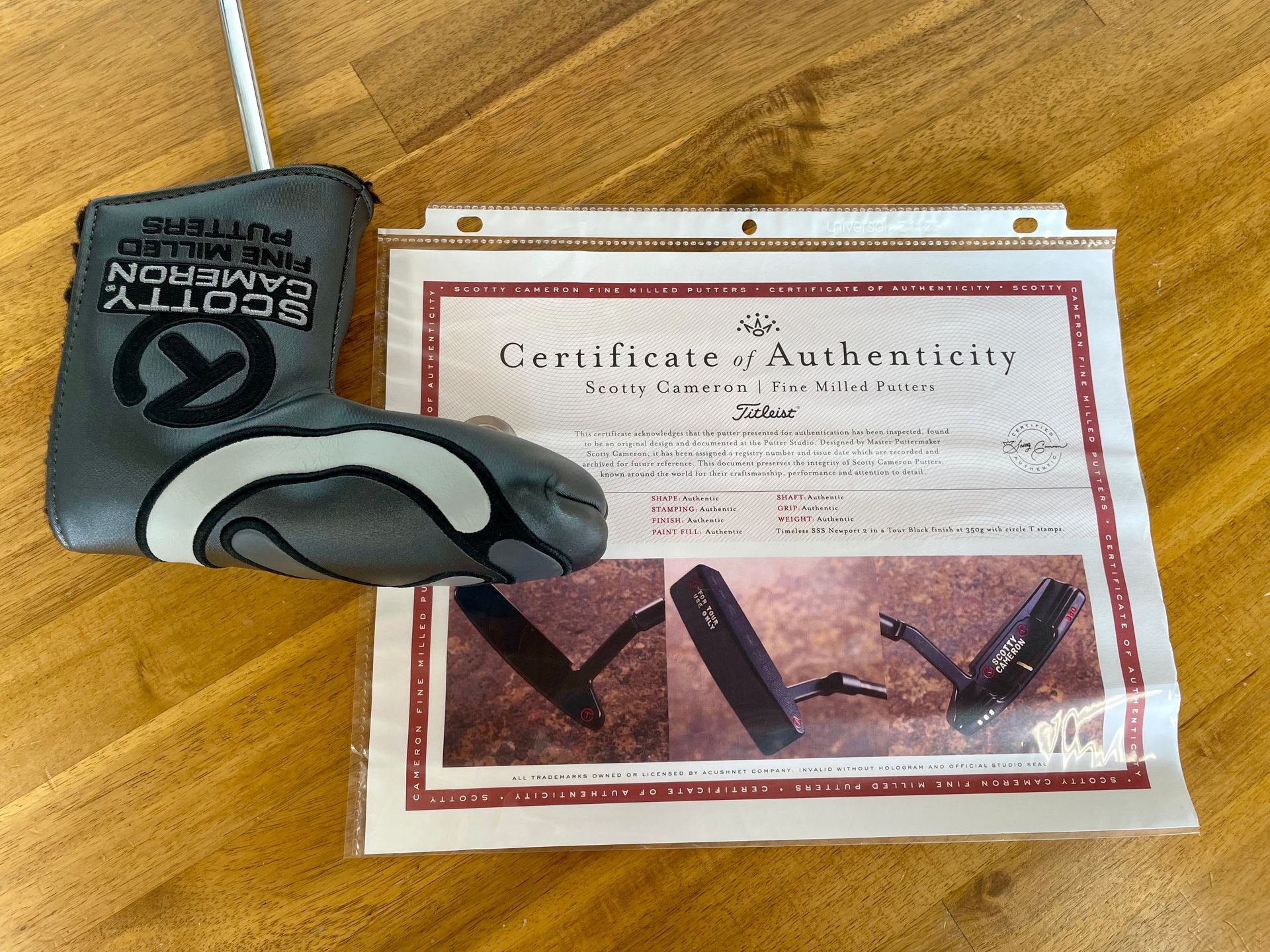 *NEW* Scotty Cameron Circle T w/COA Timeless Newport 2 Tour Black 350g 34in Putter