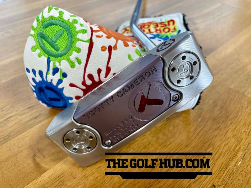 Scotty Cameron Circle T Mallet 2 (M2) 36in Putter - Tour Only Paint Splash Cover - Dancing Scotty Tour Only Grip