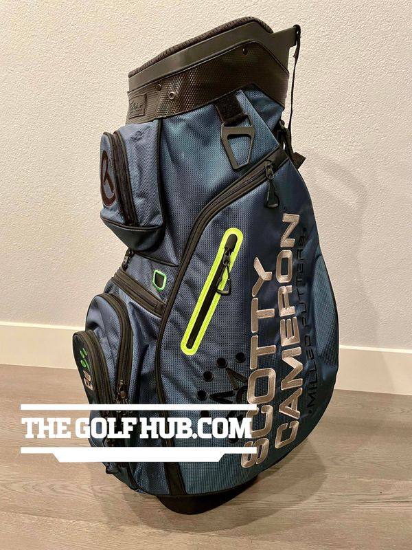 Scotty Cameron 2021 Circle T British Open Blue/Lime Green Explorer Cart Bag