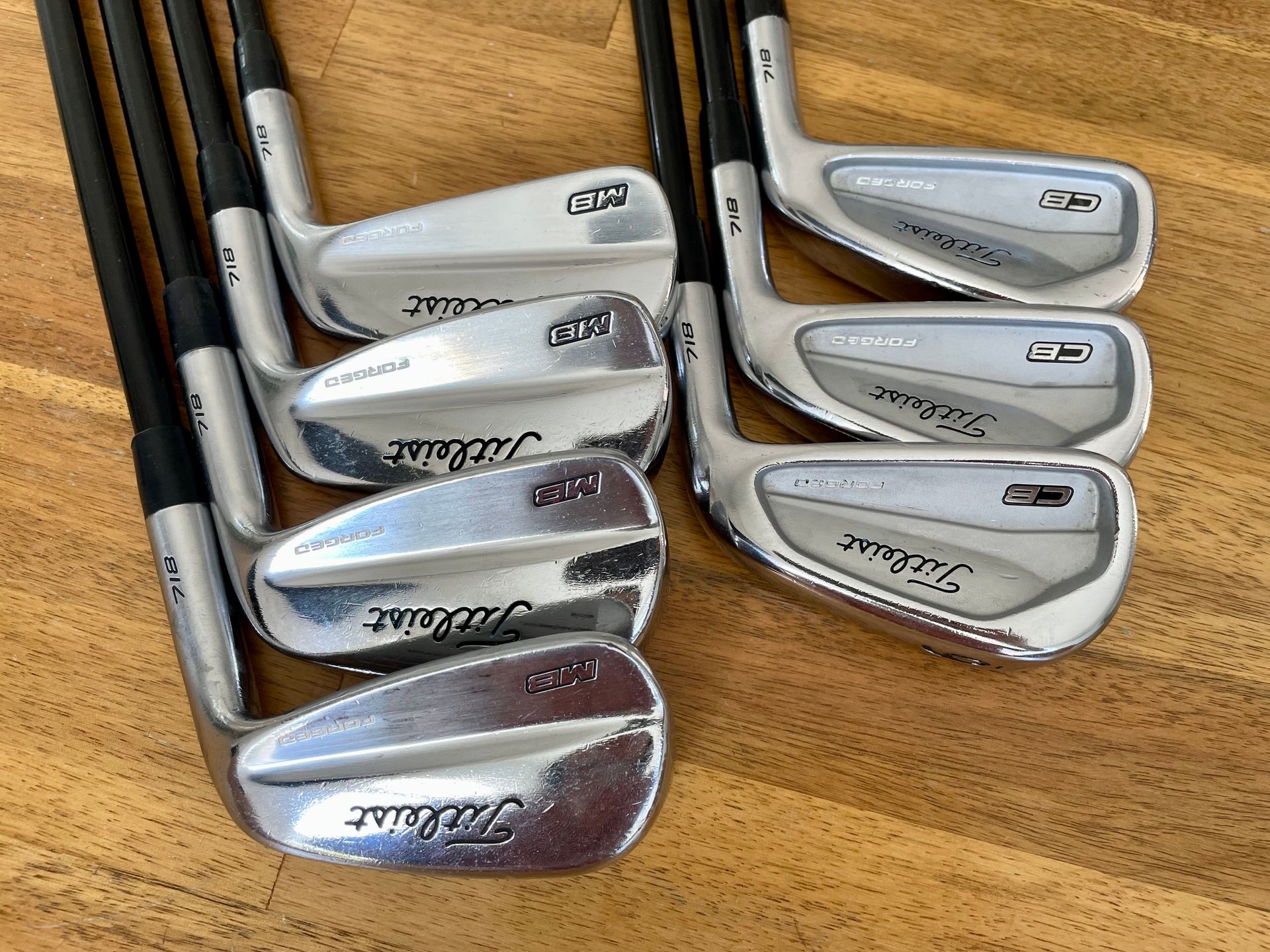 Titleist CB Forged 4-P Iron Set- MMT 125TX Shaft / Pure Grips / Standard Length
