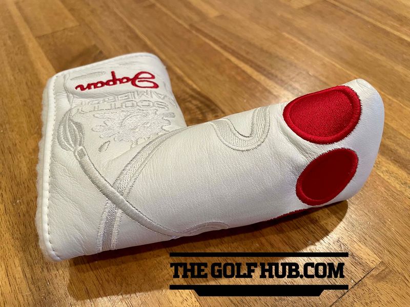 *NEW* Scotty Cameron M&G Leather Japan White/Red Art of Painting Cover