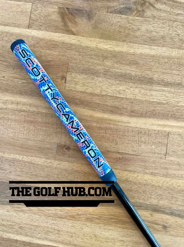 Smoke Black Putter Shaft w/ Scotty Cameron Rainbow Paddle Grip- 35in / .370