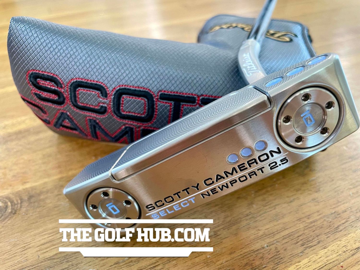 *NEW* Scotty Cameron Silver/Blu Select Newport 2.5 35in Putter-Full Contact Grip