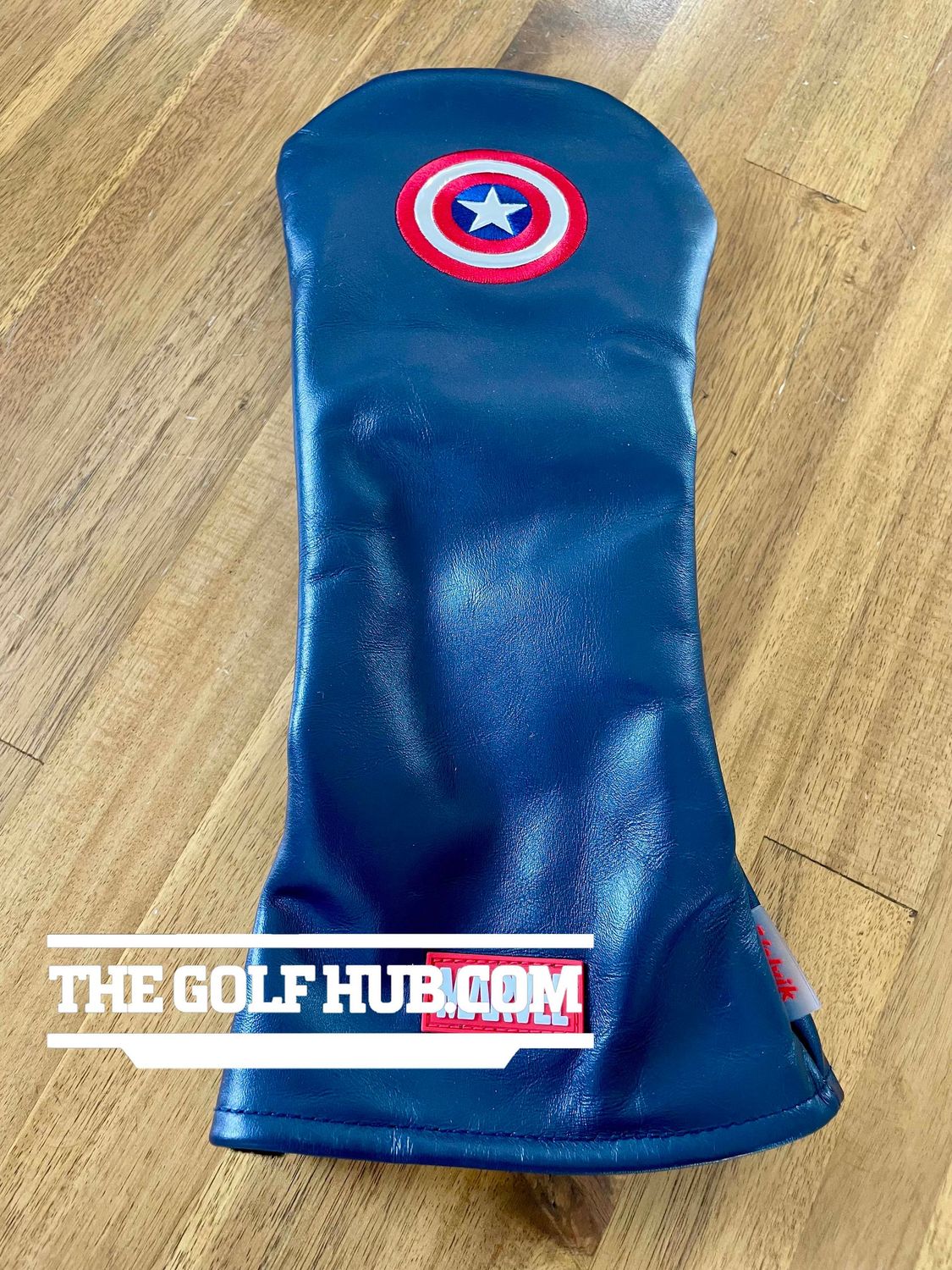 *PRISTINE* Volvik Ltd Edition Marvel Captain America Blue Leather Head Cover
