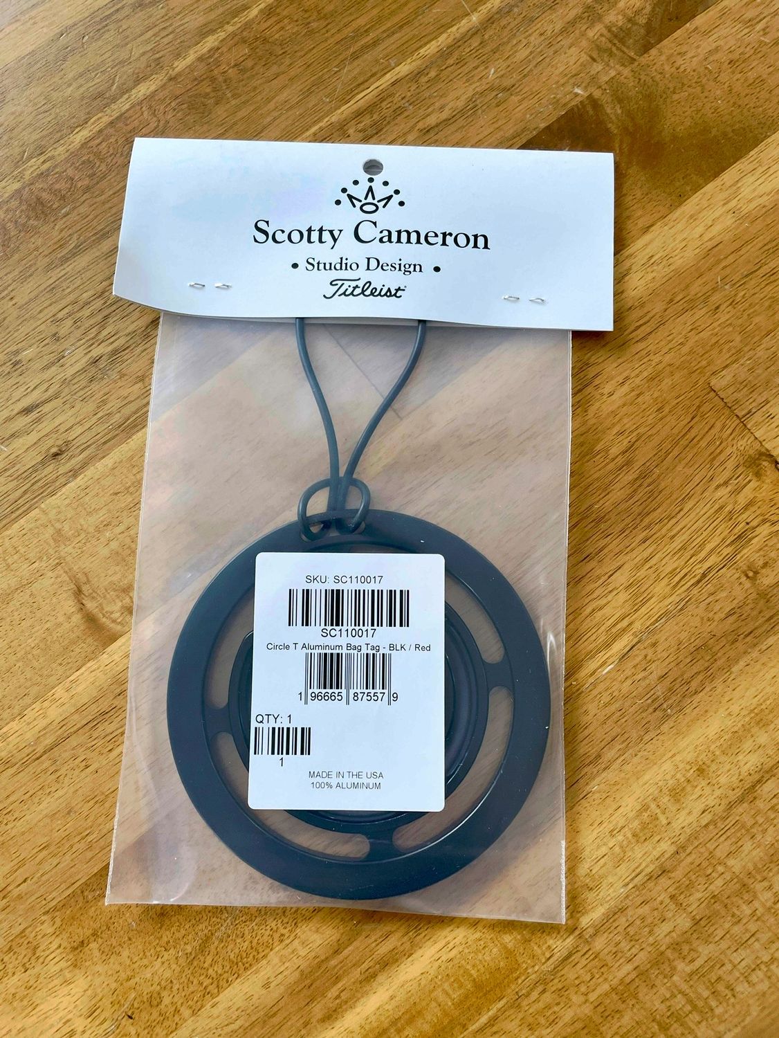NEW* Scotty Cameron 2025 Masters Circle T Aluminum Bag Tag