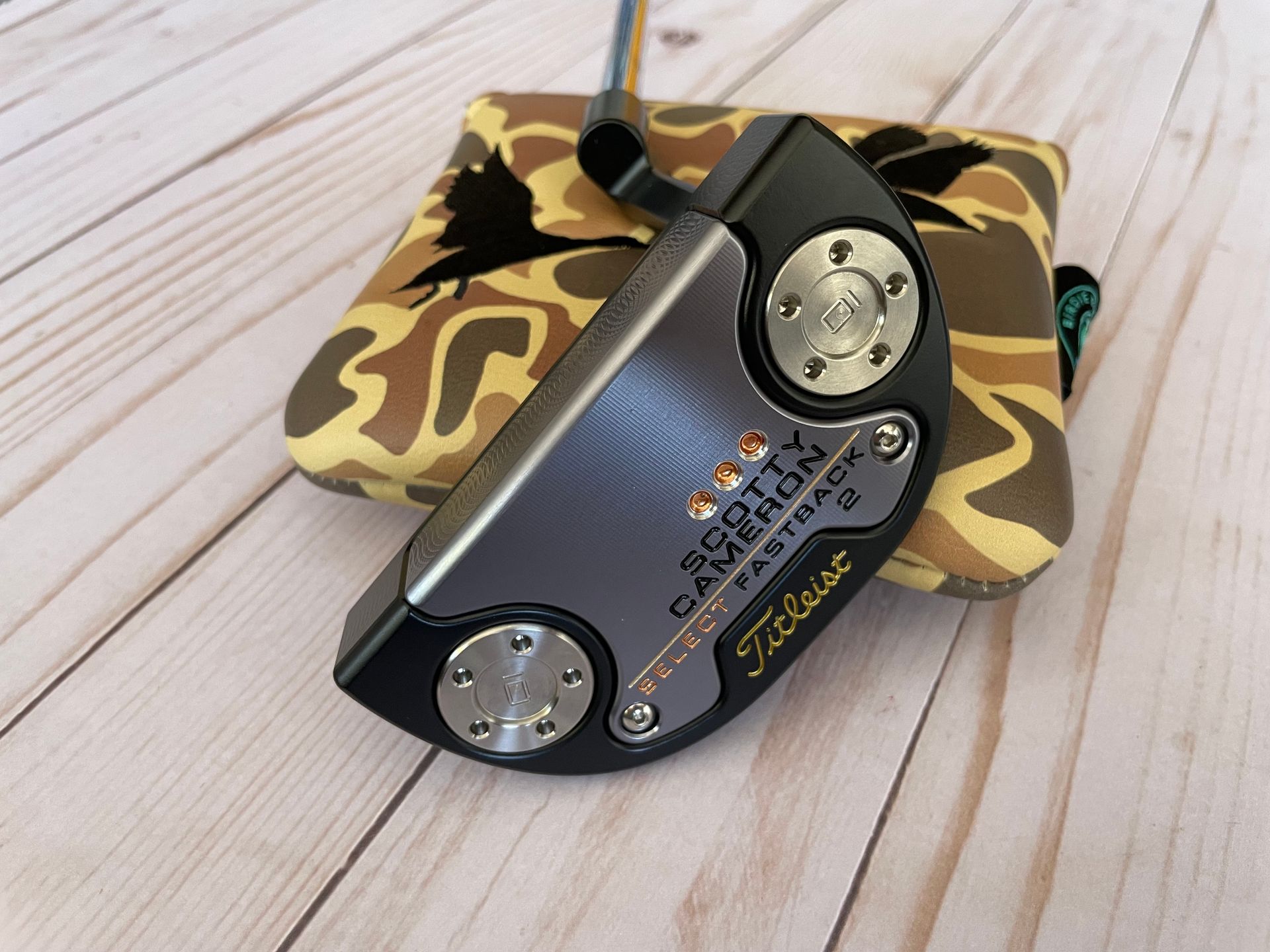 *NEW* Scotty Cameron Black & Gold Select Fastback 2 35in Putter- Matador Grip