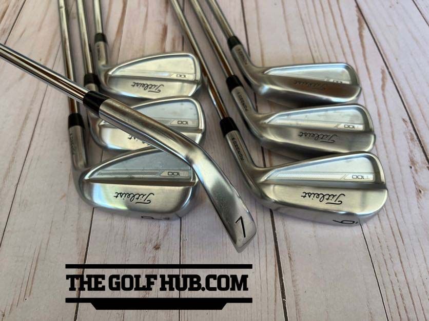 *PRISTINE* Titleist T100 4-P Iron Set TT AMT Tour White S300 Stiff Flex