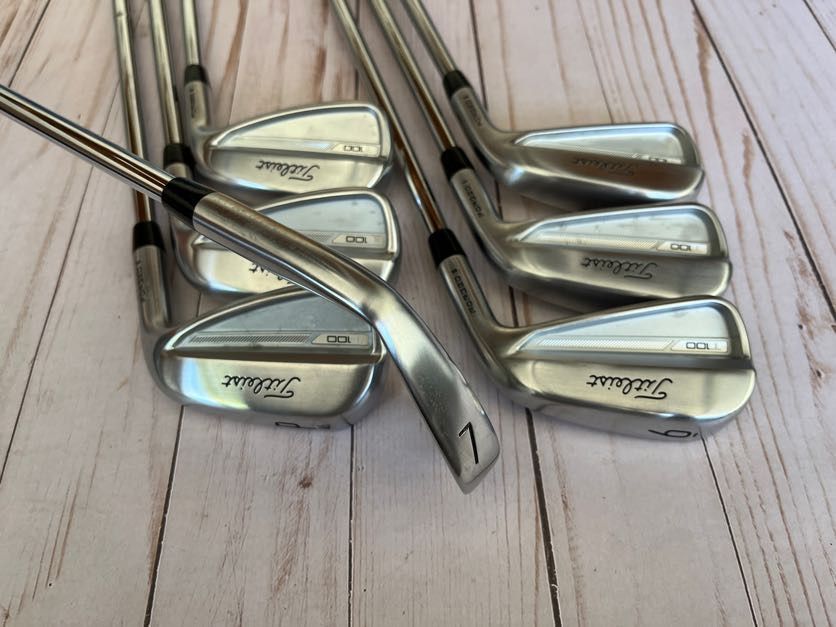 *PRISTINE* Titleist T100 4-P Iron Set TT AMT Tour White S300 Stiff Flex