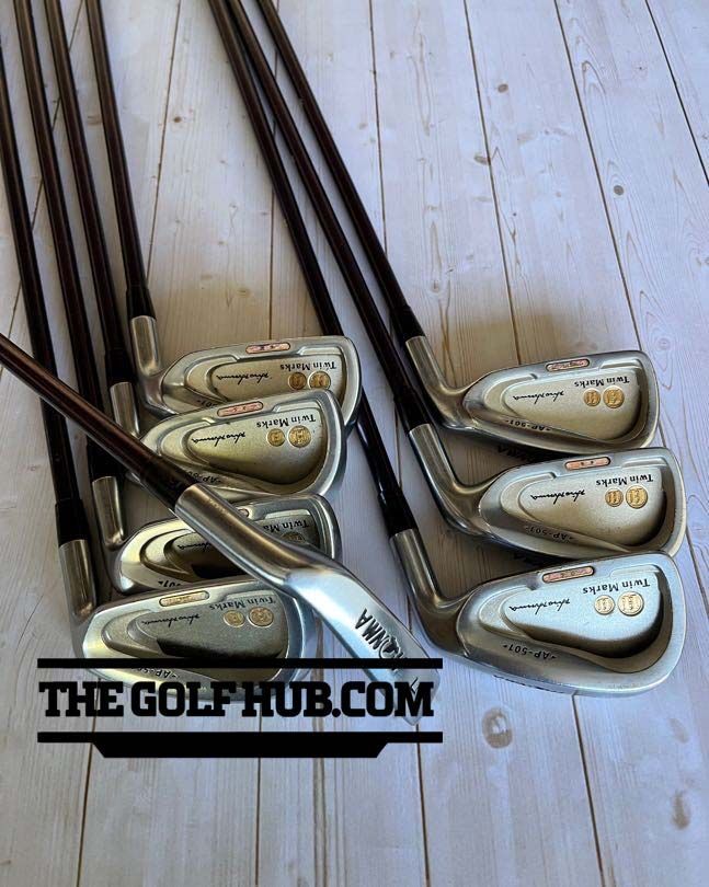 Honma AP 501 Twin Marks Two Star 5-11 Iron Set, SW - Twin Kick Doric Titanium R Regular Flex