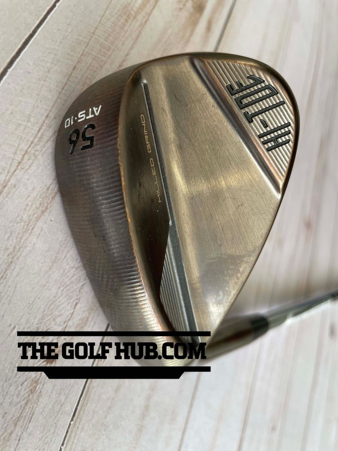 *PRISTINE* TaylorMade Hi-Toe Raw Copper 56*ATS Wedge-10 (Left-Handed)