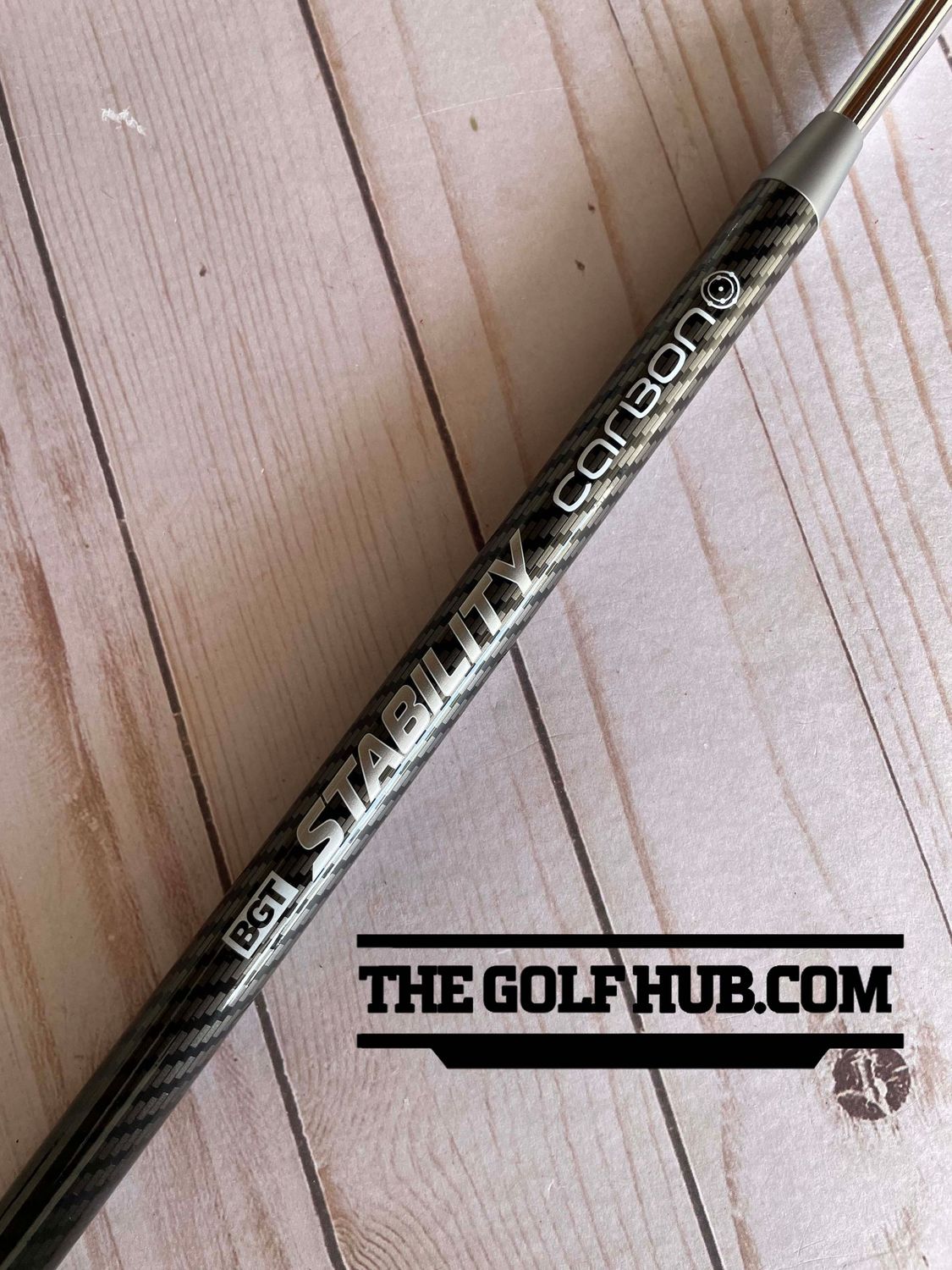 BGT Stability .355 Carbon Silver Putter Shaft- 33.5" Shaft Length