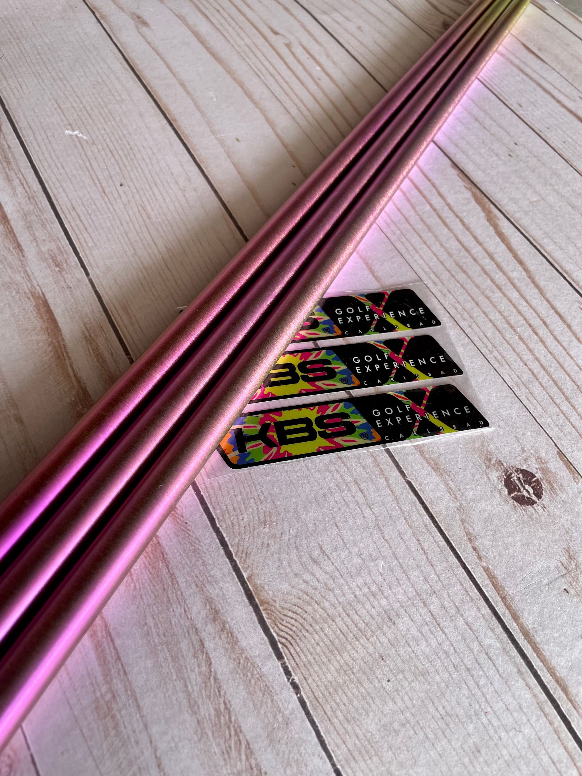 *NEW* KBS C-Taper / C-Taper Lite PVD Rainbow .355 Taper Wedge Shaft Set (3pcs)