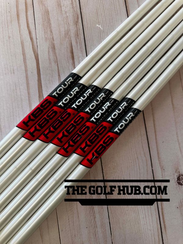 *NEW* KBS Custom Series White Pearl Tour S 4-P (7pcs) .355 Taper Iron Shaft