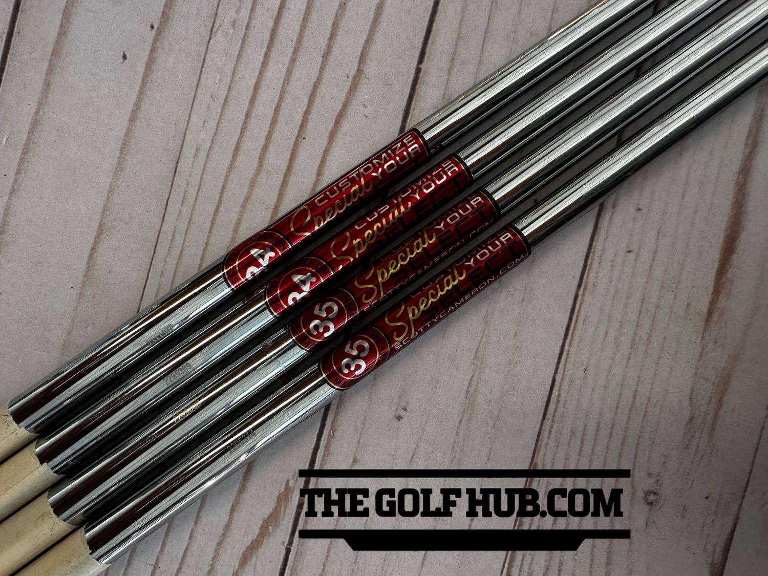 *NEW* Scotty Cameron Special Select 34in / 35in Playing Length New Pull Putter Shafts - .355 Tip (Fits Plumber's Neck) *NEW* Scotty Cameron Special Select 34in / 35in Playing Length New Pull Putter Shafts - .355 Tip (Fits Plumber's Neck)