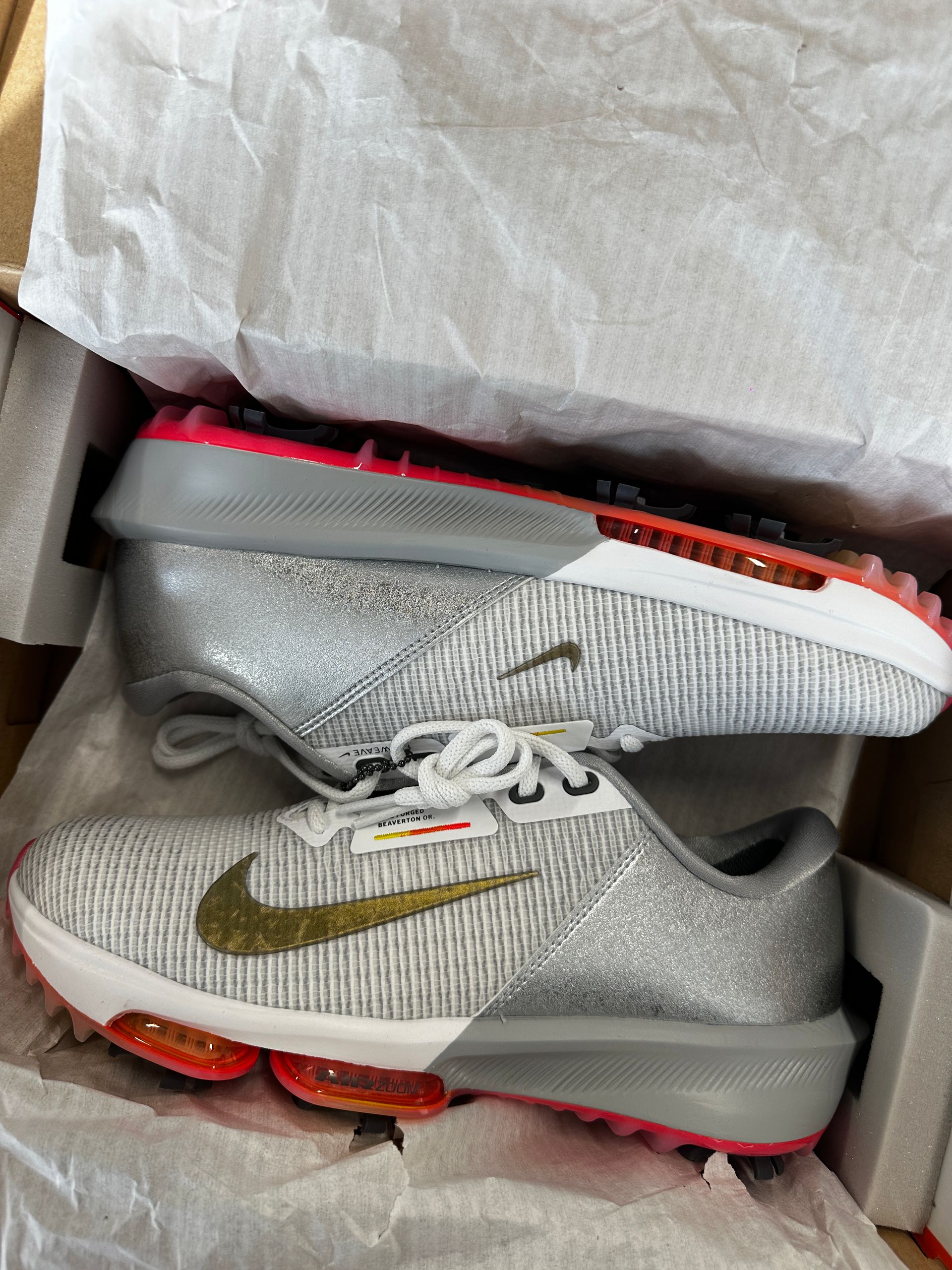 *NEW* Nike Air Zoom Infinity Tour 2 NRG Silver/White Men's Size 9