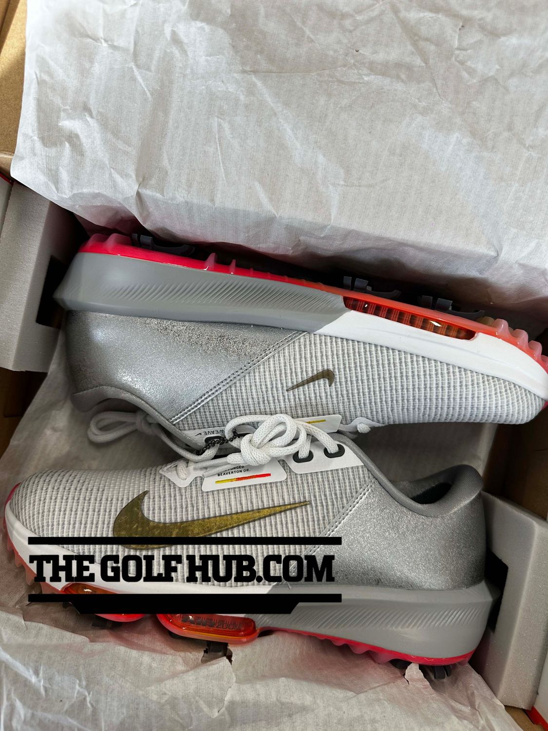 *NEW* Nike Air Zoom Infinity Tour 2 NRG Silver/White Men's Size 9 *NEW* Nike Air Zoom Infinity Tour 2 NRG Silver/White Men's Size 9