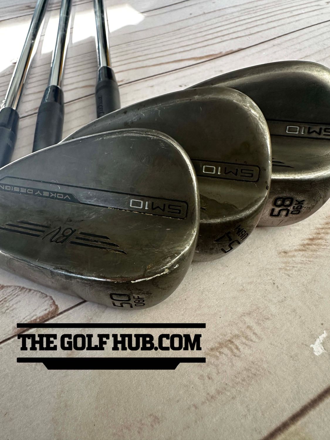 Titleist SM10 Black Raw 50*08F/54*08M/58*06K Wedge Set- Project X Rifle 6.5