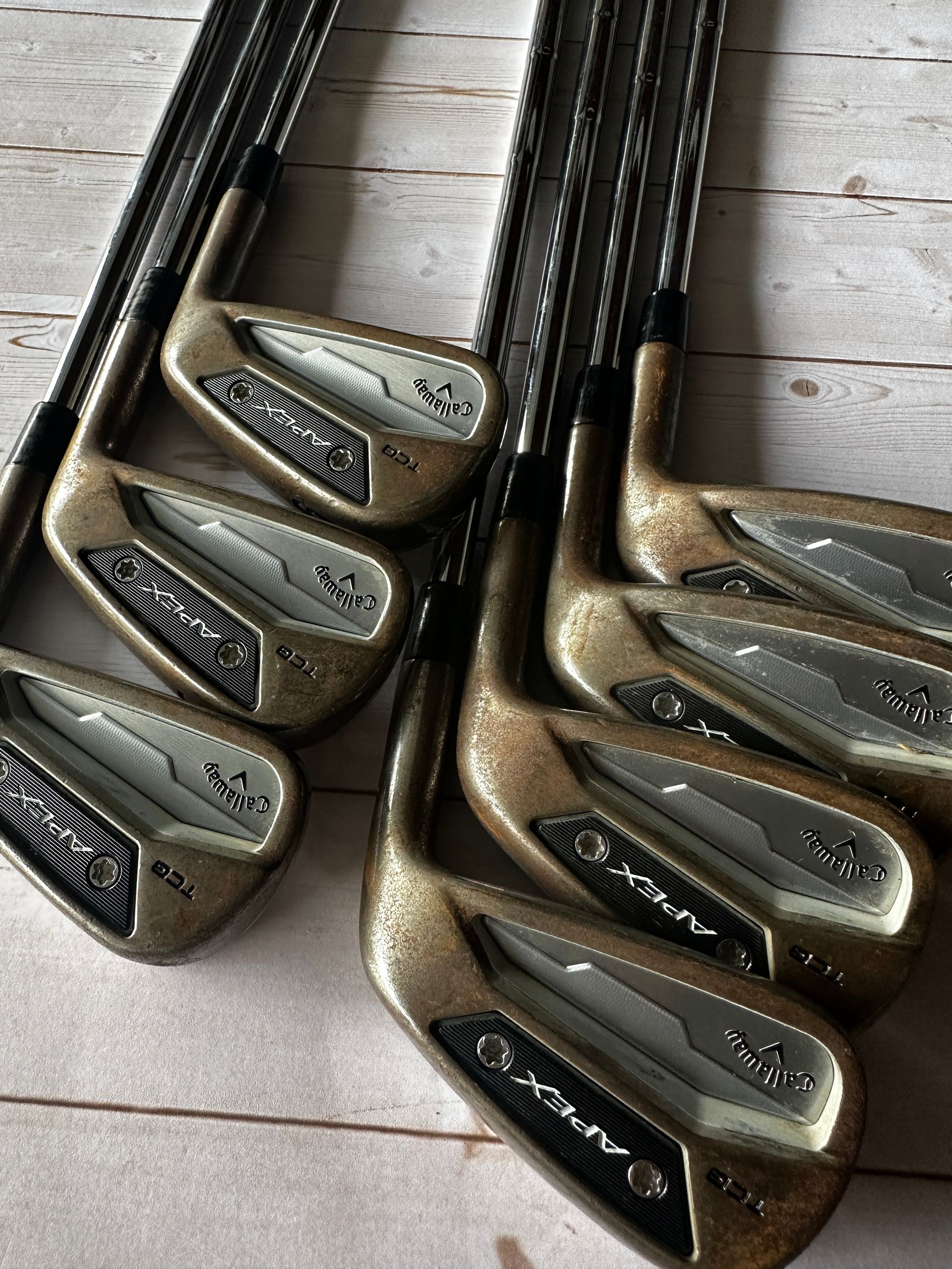Callaway Apex TCB Raw 2024 Xander Schaufle 4-10 (7pcs) Iron Set- TT DG X100 Tour Issue
